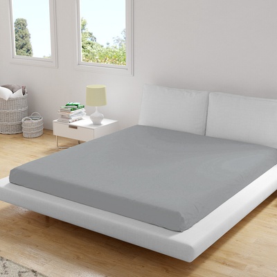 Homa Jersey prostěradlo šedé 200x220