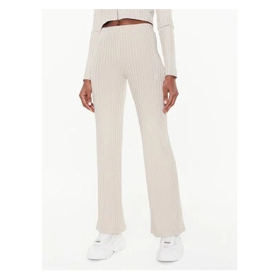 Calvin Klein Jeans Текстилни панталони J20J220678 Бежов Flare Fit (J20J220678)