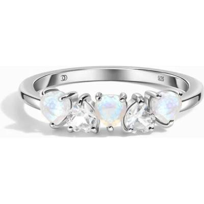 Royal Fashion Strieborný prsteň GU DR20559R SILVER MOONSTONE TOPAZ