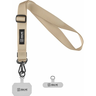 Popruh OBAL:ME NeckTag Ribbon na Telefon Ivory 143785 – Zboží Mobilmania