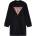 Guess Памучна рокля в черно с контрастно лого Guess