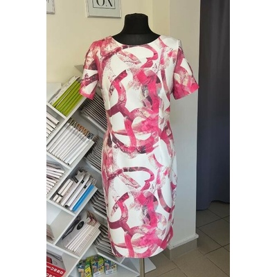 M&M Růžové pouzdrové šaty CRISTIN Růžová Pudrová 0020327