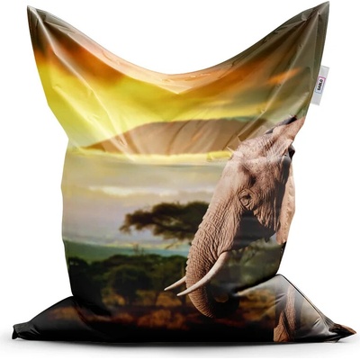 Sablio Sedací vak Slon z profilu 150x100 cm