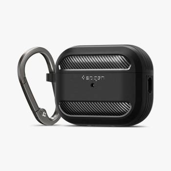 Spigen Husa casti Spigen ЗДРАВА БРОНЯ Apple AIRPODS PRO 1 / 2 МАТОВО ЧЕРНО (ACS05482) (ACS05482)