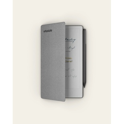reMarkable Paper Pro Move + Marker Plus + Book Folio Polymer Weave Gray