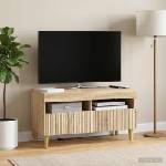 vidaXL LED телевизионен кабинет ARNHEM 81 x 35 x 43 см Дъб сонома (896777)