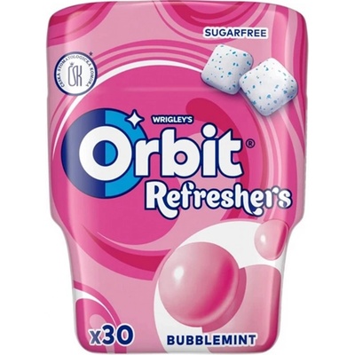 Wrigley's Orbit Refreshers žvýkačka bez cukru s ovocnou a mátovou příchutí se sladidly 30 x 67 g – Sleviste.cz