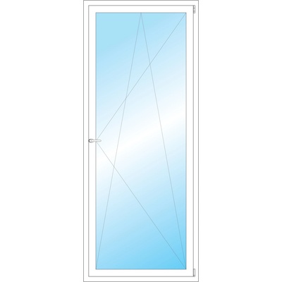 Okna Hned Plastové okno 900 x 2200 mm bílé otevíravé a sklopné pravé