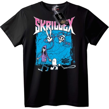 NOONEBRAND Тениска Skrillex Призрачен - M, White