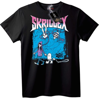 NOONEBRAND Тениска Skrillex Призрачен - M, White