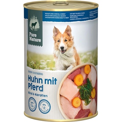 Pure Nature Adult koňské a kuřecí s mrkví 6 x 400 g