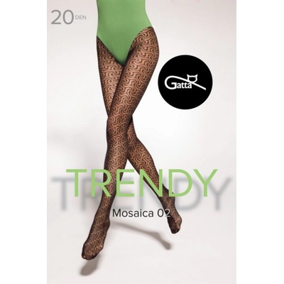 Gatta Mosaica wz.02 20 DEN Punčochové kalhoty Nero