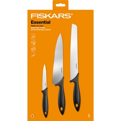 Fiskars Essential Kuchařská sada nožů 1065583