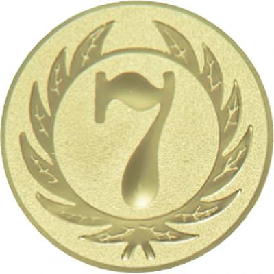 Emblém čísice 7 zlato 50 mm
