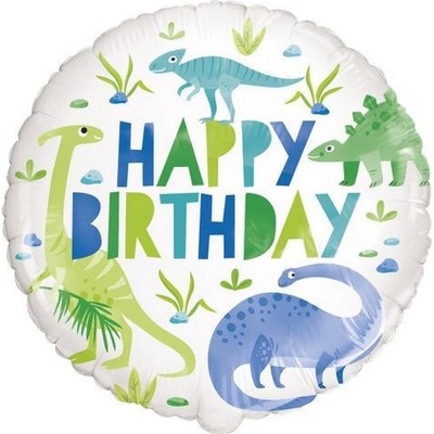 Unique Kruh Dino HB 18" 46cm fóliový balónek