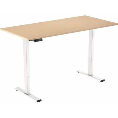 AlzaErgo Table ET2 Essential biely + doska 120 × 80 cm lamino breza