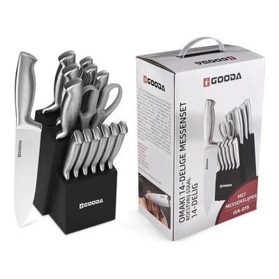 Gooda 14 dílná sada kuchyňských nožů se stojanem 36504