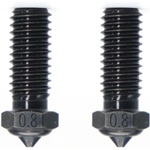 QIDI Tech Дюза от закалена стомана за X-Smart 3/X-Plus 3/X-Max 3/Q1-Pro, комплект от 2 - 0, 8 mm (728683350020)