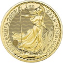 The Royal Mint zlatá mince 100 Pounds Britannia King Charles III 1 oz