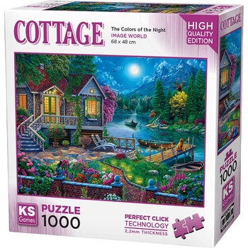 KS Games Пъзел KS Games от 1000 части - Цветовете на нощта (20680)