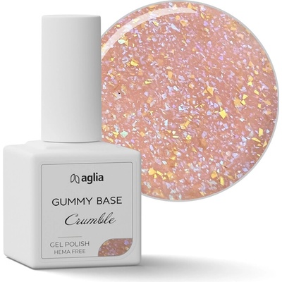 AGLIA GUMMY BASE Crumble podkladový gel lak 15 ml