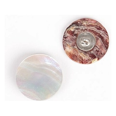 Drops Kulatý knoflík vypouklý Ø 20 mm perleťový s poutkem