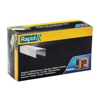 Rapid Staples Rapid 12/10 поцинкована плоска тел за тапицерия, High Performance, 5000 скоби/кашон 40100519
