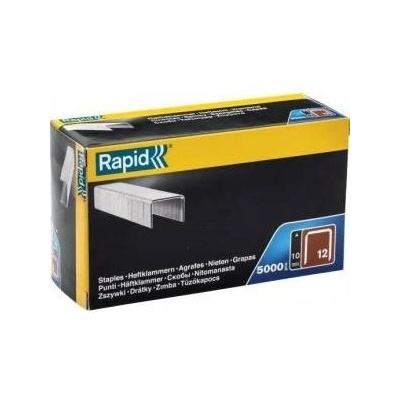 Rapid Staples Rapid 12/10 поцинкована плоска тел за тапицерия, High Performance, 5000 скоби/кашон 40100519