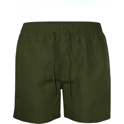 jednofarebné kúpacie šortky 16354 khaki