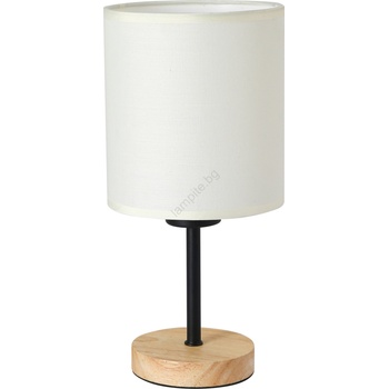 Brilagi - Настолна лампа NUBILA WOOD 1xE27/25W/230V дъб/черен/кремав (BG1566)