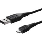 Gigapack кабел за данни USB - microUSB, 80 cm, ЧЕРЕН GP-14732 (GP-14732)