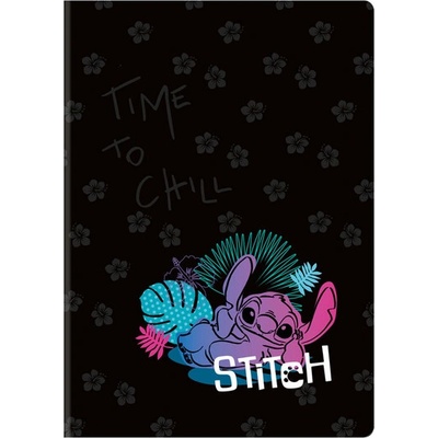 Lilo and Stitch Sešit A4 black vzor 3 linka