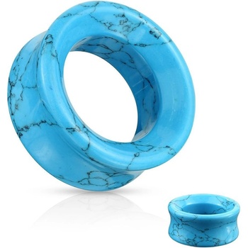 Šperky4U tunel do ucha tyrkys TN01127-10