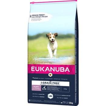 Eukanuba dog Puppy&Junior Small&Medium Grain Free12 kg