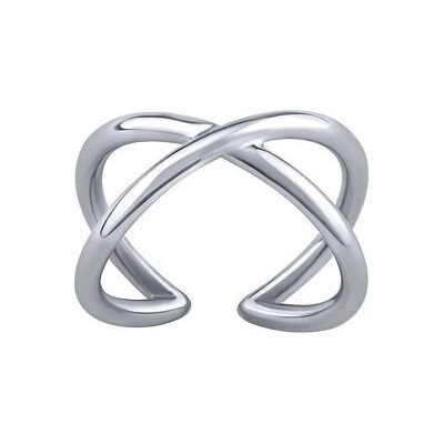 SILVEGO Strieborný otvorený prsteň Arin infinity RMM22726