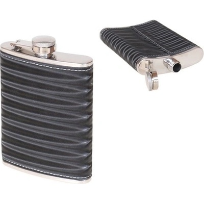 Nerezová placatka s PVC kůží černá – Zboží Dáma