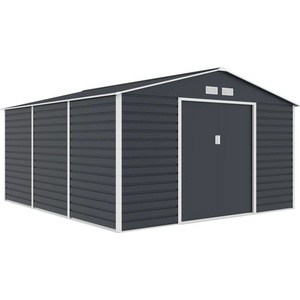 StoreBoss Метална градинска барака Lahti 3.4 x 3.9 m Store Boss антрацит (SB104)