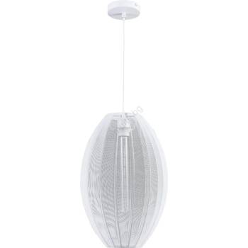 Polux Пендел KAREI 1xE27/20W/230V Ø 30 см бял (SA2265)