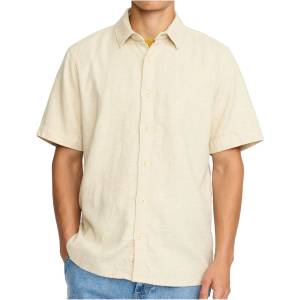 Revolution Мъжка риза с копчета Revolution Short-Sleeved Shirt - Offwhite - размер XL (033-3271-0314)
