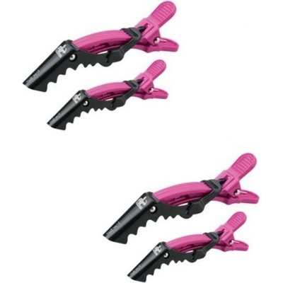 Sibel růžová sada klips na vlasy Strong Clips S9340942 - 2 ks 11 cm + 2 ks 9 cm