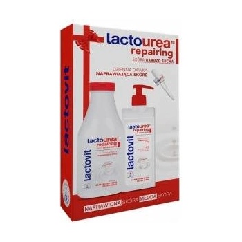 Lactovit body lotion + bath gel set