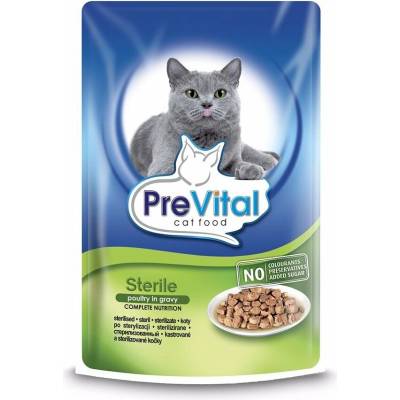 PreVital mačka sterilizovaná hydinové v omáčke kapsička 100 g