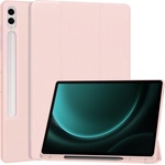 Techsuit Калъф за Samsung Galaxy Tab S9 Plus / S10 Plus / S9 FE Plus / S10 FE Plus - Flex Trifold - Розов