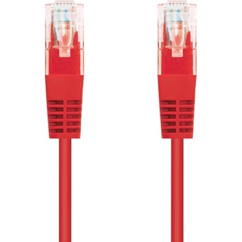 C-TECH CB-PP5-5R patch, Cat5e, UTP, 5m, červený