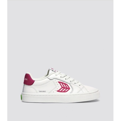 Cariuma SALVAS White Leather Jazzy Pink Logo Sneaker topánky