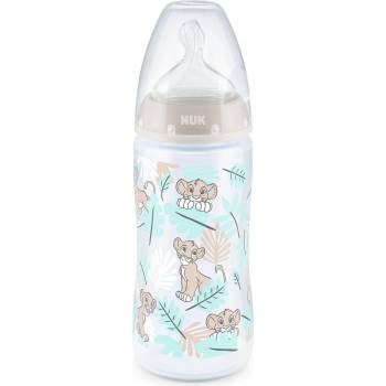 Nuk Шише със силиконов биберон NUK - First Choice, Lion King, TC, 300 ml, 6-18 месеца (10741764)