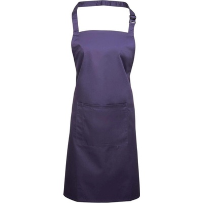 Premier Workwear Keprová pracovní zástěra s kapsou z kolekce Colours Collection Fialová 72x86cm PW154