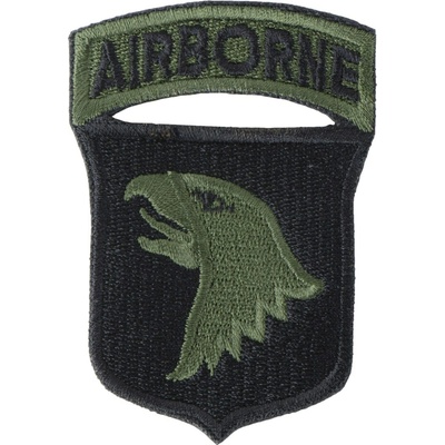 NAVYS Nášivka 101st AIRBORNE DIVISION - ČIERNA
