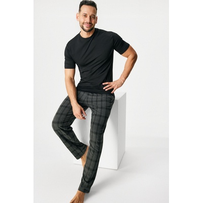 MEN-A Памучна пижама MEN-A Check дълга (ATXmen_014_pyz)