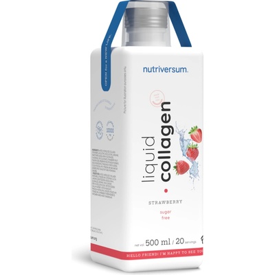 Nutriversum Liquid Collagen 10.000 Mg sugar free strawberry 500 ml